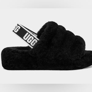 NWOT UGG Fluff Yeah Slide - Black